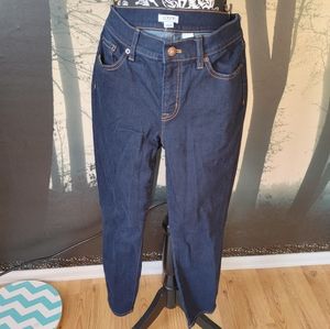 Dark Blue J Crew Cropped Jeans